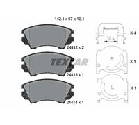 Genuine OE Textar Brake Pads Full Set Of 4 Front 2441201