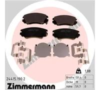 Brake pads 24415.190.2 ZIMMERMANN for SAAB OPEL CHEVROLET