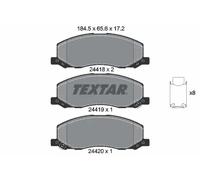 For Saab Vauxhall Genuine OE Textar Brake Pads Full Set Of 4 Front 2441801