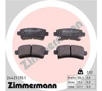 Brake pads 24421.170.1 ZIMMERMANN for SAAB OPEL