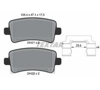Textar Rear Brake Pads fits Saab 9-5 Vauxhall Insignia Opel Chevrolet Malibu