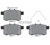 BRAKE PAD SET DISC BRAKE 2443501 FOR ACURA HONDA PROTON BYD 2.4L 4cyl TSX 3.5L