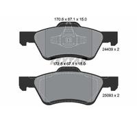 Textar Brake Pad Set 2443901 – Front for Ford Tribute/Escape/Maverick