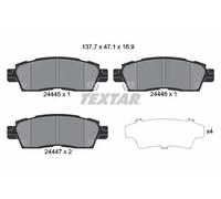Textar Brake Pad Set 2444501 – Rear Disc Brake – Fits Buick/Chevrolet/GMC/Isuzu/Oldsmobile/Saab