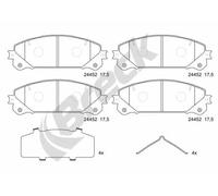 Brake pads 24452 00 551 00 BRECK for LEXUS TOYOTA