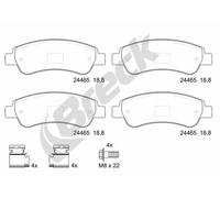 Brake pads 24465 00 703 00 BRECK for FIAT PEUGEOT CITROËN