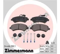 Brake pads 24466.190.1 ZIMMERMANN for FIAT PEUGEOT CITROËN