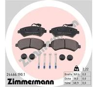 Brake pads 24466.190.1 ZIMMERMANN for FIAT PEUGEOT CITROËN