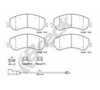Brake pads 24484 00 703 10 BRECK for FORD VW