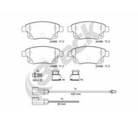 Brake pads 24486 00 702 10 BRECK for FORD TRANSIT Bus TRANSIT Van
