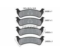 Textar Rear Brake Pads fits Jeep Grand Cherokee AWD ZG,ZJ 2450601