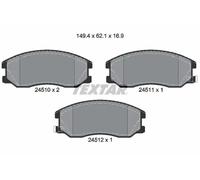 Textar 2451001 Brake Pad Set, Disc Brake