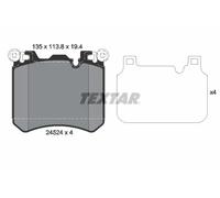 Genuine OE Textar Brake Pads Full Set Of 4 Front With Counterweights 2452401