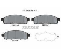 Brake pads 2452901 TEXTAR for MITSUBISHI FIAT