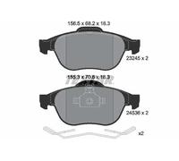 Genuine OE Textar Brake Pads Full Set Of 4 Front With Accessories 2453601