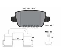 Textar Car Brake Pad Rear Caliper Screws For Land Rover 2453701