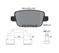 Rear Brake Pad Set Fits Land Rover Freelander 2 Volvo S80 V70 TEXTAR 2453702