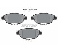 Textar Front Brake Pads fits Fiat 500L 1.6 D Multijet 2454901