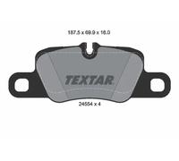 Textar Car Brake Pad Rear Prepared For Wear Indicator For Porsche 2455402
