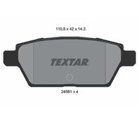 Brake pads 2458102 TEXTAR for MAZDA 6 Station Wagon 6 Saloon