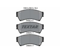 Textar Brake Pads Set 2458202 - Front Genuine OE Full Set of 4 - 6U2Z2V001D 6U2Z2V001F G3YA3328Z