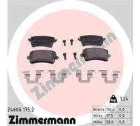 Brake pads 24606.175.2 ZIMMERMANN for AUDI Q5 A5 A5 Sportback A5 Convertible