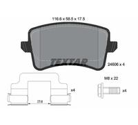 TEXTAR 2460601 Brake pad set