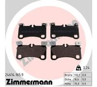 Brake pads 24614.165.9 ZIMMERMANN for AUDI VW PORSCHE