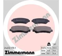 ZIMMERMANN 24632.170.1 Brake pad set