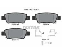 Brake pads 2463501 TEXTAR for HONDA CR-V III CR-V IV