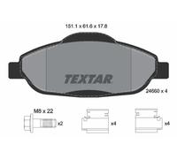 Brake pads 2466001 TEXTAR for PEUGEOT 308 I 308 SW I 3008 I MPV 308 CC 3008 Van