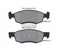 Textar Brake Pad Set 2467301 - Front - Fits Dacia Logan Pickup 1.4/1.6
