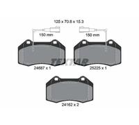 Brake pads 2468701 TEXTAR for ABARTH ALFA ROMEO