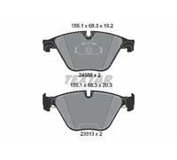 Textar Front Brake Pads fits BMW 5 Series 6 RWD F10 2468801