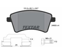 Brake pads 2469301 TEXTAR for RENAULT MERCEDES-BENZ