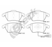 Brake Pad Set, disc brake BRECK 24696 00 701 10 For VW, SKODA, AUDI, SEAT