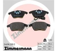 ZIMMERMANN 24696.200.2 Brake pad set