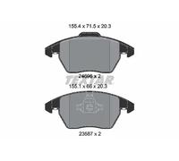 For Audi Seat VW Genuine OE Textar Brake Pads Full Set Of 4 Front 2469601