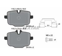 Brake pads 2470301 TEXTAR for BMW 6 Coupe 5 Touring 5 6 Convertible 6 Gran Coupe
