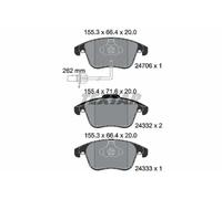 Brake pads 2470601 TEXTAR for AUDI A5 A5 Sportback A5 Convertible A4 Allroad B8