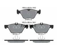 Textar Front Brake Pad Set 2472201 - Disc - Fits Mercedes-Benz E-Class S-Class - 1 Year Warranty