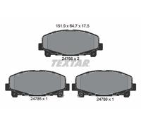 Textar Disc Brake Pad Set 2476601 Front, Genuine OE, Full Set of 4, Fits Honda