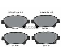 Textar Front Brake Pads fits Aston Martin Cygnet Toyota iQ Scion 2477801