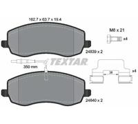TEXTAR 2483901 Brake Pads Set Front for 807 C8 Phedra Ulysse