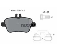 Brake pads 2484801 TEXTAR for MERCEDES-BENZ SLK B-CLASS Sports Tourer CLA Coupe