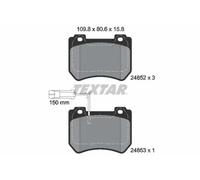 Brake pads 2485201 TEXTAR for ALFA ROMEO BRERA SPIDER 159 Sportwagon 159