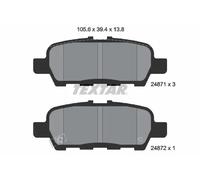 Brake pads 2487101 TEXTAR for NISSAN SUZUKI