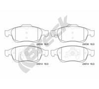 Brake pads 24914 00 701 00 BRECK for RENAULT DACIA NISSAN MITSUBISHI