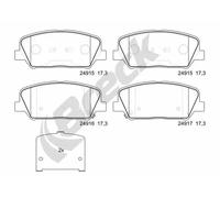 Brake pads 24915 00 701 00 BRECK for HYUNDAI KIA