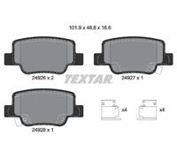 Textar 2492601 Rear Disc Brake Pad Set Fits Toyota